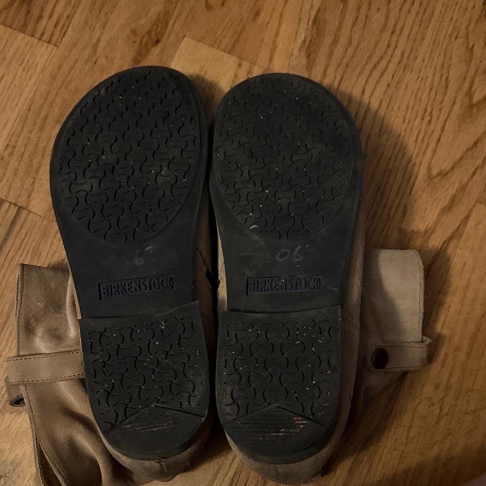 Birkenstock Taupe Suede Ankle Booties - Picture 3 of 3